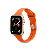 Apple Watch 38mm | Apple Watch (38/40/SE/41mm) - ICON™ Tynd Classic Silikone Rem - Orange - DELUXECOVERS.DK