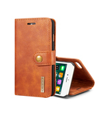 iPhone 6 / 6s | iPhone 6/6s - DG.MING™ Vintage 2-In-1 Læder Etui M. Cover - Brun - DELUXECOVERS.DK