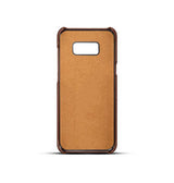 Samsung Galaxy S8+ | Samsung Galaxy S8+ (Plus) - NX Design Læder Bagcover - Brun - DELUXECOVERS.DK