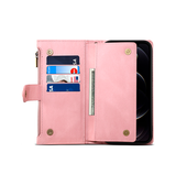 iPhone 6 / 6s | iPhone 6/6s - ESEBLE™ Læder Cover Etui M. Pung - Lyserød - DELUXECOVERS.DK