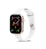 Apple Watch 42mm | Apple Watch (42/44/SE/45mm & Ultra) - ICON™ Tynd Classic Silikone Rem - Hvid - DELUXECOVERS.DK