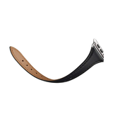 Apple Watch 38mm | Apple Watch (38/40/SE/41/42mm) - Wonder™ Classic Læder Rem - Sort - DELUXECOVERS.DK