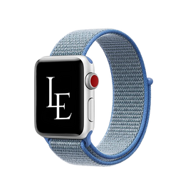Apple Watch 38mm | Apple Watch (38/40/SE/41/42mm) - L'Empiri™ Nylon Velcro Rem - Blå - DELUXECOVERS.DK
