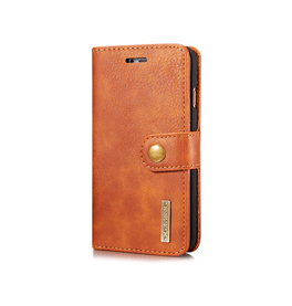 iPhone 7 / 8 / SE (2020/2022) | iPhone 7/8/SE(2020/2022) - DG.MING™ Vintage 2-In-1 Læder Etui M. Cover - Brun - DELUXECOVERS.DK