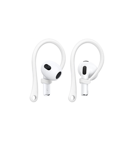Airpods 1/2 | AirPods (1/2. Gen.) | Silikone Earhook - Hank til Ørene - Hvid - DELUXECOVERS.DK