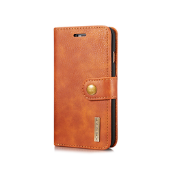 iPhone 6 / 6s | iPhone 6/6s - DG.MING™ Vintage 2-In-1 Læder Etui M. Cover - Brun - DELUXECOVERS.DK