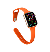 Apple Watch 38mm | Apple Watch (38/40/SE/41/42mm) - ICON™ Tynd Classic Silikone Rem - Orange - DELUXECOVERS.DK