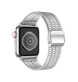 Apple Watch 38mm | Apple Watch (38/40/SE/41/42mm) - L'Empiri™ Marbella Rustfrit Stål Rem - Sølv - DELUXECOVERS.DK
