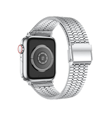 Apple Watch 38mm | Apple Watch (38/40/SE/41mm) - L'Empiri™ Marbella Rustfrit Stål Rem - Sølv - DELUXECOVERS.DK