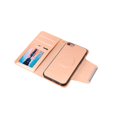 iPhone 6 / 6s | iPhone 6/6s - FERM™ Læder Etui / Taske M. Pung - Rosegold - DELUXECOVERS.DK