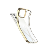iPhone 12 Mini | iPhone 12 Mini - ESR Pietet™ Tyndt Silikone Cover - M. Guld Kant - DELUXECOVERS.DK