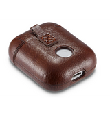 Airpods 1/2 | AirPods (1/2) | Realike™ Retro Læder Taske/Etui - Brun - DELUXECOVERS.DK
