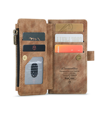 iPhone 6 / 6s | iPhone 6/6s - CaseMe™ Multifunktionel Læder Etui / Pung - Brun - DELUXECOVERS.DK