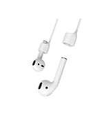 Airpods 1/2 | AirPods (1/2. Gen.) | Silikone Strop / Snor - 60cm - Hvid - DELUXECOVERS.DK