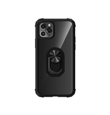 iPhone 11 Pro Max | iPhone 11 Pro Max - Cover M. Ring & Magnetisk Kickstand - Sort - DELUXECOVERS.DK