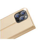 iPhone 14 Pro | iPhone 14 Pro - Vanquish Pro Series Flipcover Etui - Guld - DELUXECOVERS.DK
