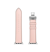 Apple Watch 38mm | Apple Watch (38/40/SE/41/42mm) - BOX-W Kalveskinds Læder Rem - Rose - DELUXECOVERS.DK