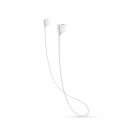 Airpods 1/2 | AirPods (1/2. Gen.) | Silikone Strop / Snor - 60cm - Hvid - DELUXECOVERS.DK