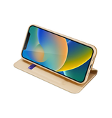 iPhone 14 Max | iPhone 14 Plus - Vanquish Pro Series Flipcover Etui - Guld - DELUXECOVERS.DK