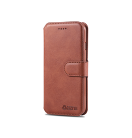 iPhone 7 / 8 / SE (2020/2022) | iPhone 7/8/SE(2020/2022) - AZNS™ Diary Læder Etui / Taske M. Pung - Brun - DELUXECOVERS.DK