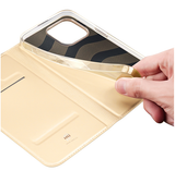 iPhone 14 Pro Max | iPhone 14 Pro Max - Vanquish Pro Series Flipcover Etui - Guld - DELUXECOVERS.DK