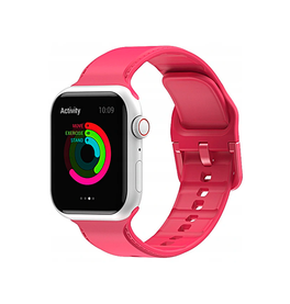 Apple Watch 38mm | Apple Watch (38/40/SE/41/42mm) - CANDY™ Silikone Sportsrem - Rød - DELUXECOVERS.DK