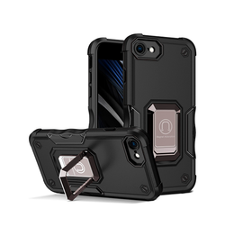 iPhone 7 / 8 | iPhone 7/8/SE(2020/2022) - PRO™ Armor Cover m. Ring Holder - Sort - DELUXECOVERS.DK