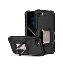 iPhone 7 / 8 / SE (2020/2022) | iPhone 7/8/SE(2020/2022) - PRO™ Armor Cover m. Ring Holder - Sort - DELUXECOVERS.DK