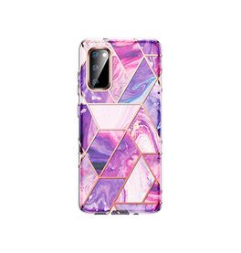 Samsung Galaxy S20 | Samsung S20 - UNIQ™ Marble Silikone Cover - LIlla - DELUXECOVERS.DK