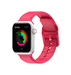 Apple Watch 42mm | Apple Watch (42/44/SE/45mm & Ultra) -  CANDY™ Silikone Sportsrem - Rød - DELUXECOVERS.DK