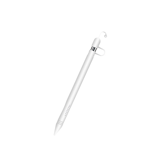 Apple Pencil Tilbehør | Apple Pencil 1 - Stylus Pen Cover - Bedre Greb og Præcision - Hvid - DELUXECOVERS.DK