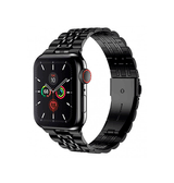 Apple Watch 42mm | Apple Watch (42/44/SE/45/46/49mm) - Butterfly Stål Urlænke - Sort - DELUXECOVERS.DK