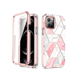 iPhone 11 Pro | iPhone 11 Pro - UNIQ™ FULL 360° Marble Silikone Cover - Rose Pearl - DELUXECOVERS.DK