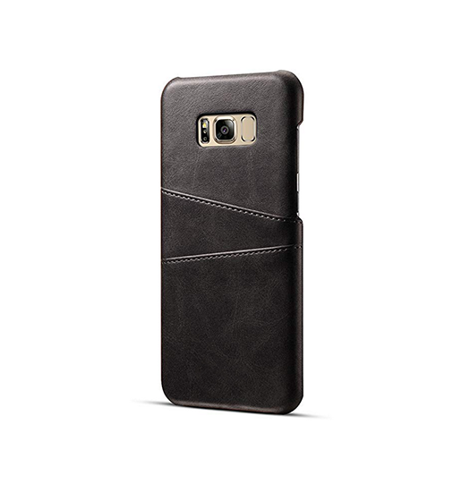 Samsung Galaxy S8 | Samsung Galaxy S8 - NX Design Læder Bagcover - Sort - DELUXECOVERS.DK
