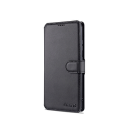 Samsung Galaxy S21 Ultra | Samsung Galaxy S21 Ultra - AZNS™ Diary Læder Etui / Taske M. Pung - Sort - DELUXECOVERS.DK