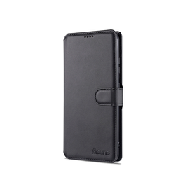 Samsung Galaxy S21 Ultra | Samsung Galaxy S21 Ultra - AZNS™ Diary Læder Etui / Taske M. Pung - Sort - DELUXECOVERS.DK