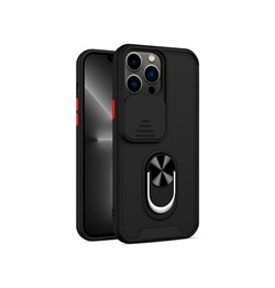 iPhone 13 Pro | iPhone 13 Pro - Valence™ Cam-Slide Håndværker Cover - Sort - DELUXECOVERS.DK