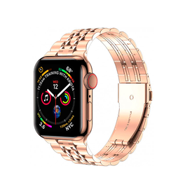 Apple Watch 38-42mm | Apple Watch (38/40/SE/41/42mm) - Butterfly Stål Urlænke - Rose - DELUXECOVERS.DK