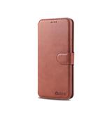 Samsung Galaxy S10 | Samsung Galaxy S10 - AZNS™ Diary Læder Etui / Taske M. Pung - Brun - DELUXECOVERS.DK