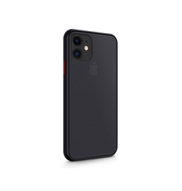 iPhone 12 Mini | iPhone 12 Mini - DELUXE™ Simple Silikone Cover - Sort/Gennemsigtig - DELUXECOVERS.DK