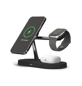 Ladestation / Trådløs oplader | 3-i-1 Trådløs Oplader til Mobil, Apple Watch & Earbuds - 15W - LUX™ - DELUXECOVERS.DK