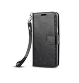 Samsung Galaxy S8 | Samsung Galaxy S8 - Vintage 2-In-1 Læder Etui M. Aftageligt Cover - Sort/Grå - DELUXECOVERS.DK