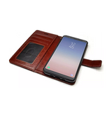 Samsung Galaxy S8+ | Samsung Galaxy S8+ (Plus) - Retro Diary Læder Cover - Brun - DELUXECOVERS.DK