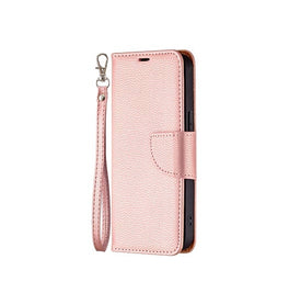 iPhone 13 Pro | iPhone 13 Pro - Aphrodite Læder Etui M. Kickstand - Rosegold/Lyserød - DELUXECOVERS.DK