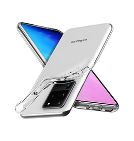 Samsung Galaxy S20 Ultra | Samsung Galaxy S20 Ultra Silikone Cover - Gennemsigtig - DELUXECOVERS.DK
