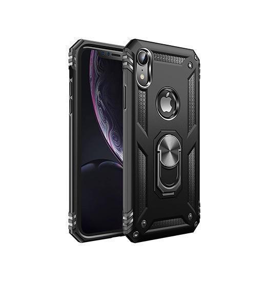 iPhone XR | iPhone XR - NX Pro™ Armor Cover m. Ring Holder - Sort - DELUXECOVERS.DK