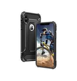 iPhone X / XS | iPhone X/Xs - ARMOR-HV™ Stødsikkert Håndværker Cover - Sort - DELUXECOVERS.DK