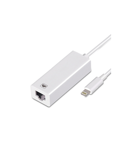 Adapter | Lightning til Ethernet/LAN Adapter til iPhone / iPad - Hvid - DELUXECOVERS.DK