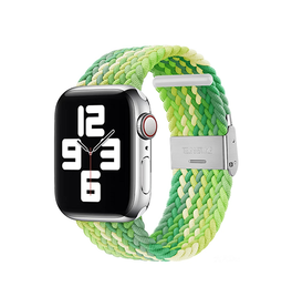 Apple Watch 38mm | Apple Watch (38/40/SE/41/42mm) - Deluxe™ Woven Flettet Loop Rem - Grøn - DELUXECOVERS.DK