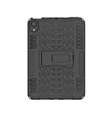 iPad Mini 6 | iPad Mini 6/7 (2021/2024) - GRIP™ Robust Stødsikkert TPU Cover m. Kickstand - Sort - DELUXECOVERS.DK